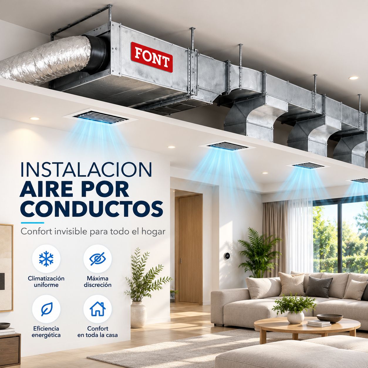 Instalaci&oacute;n Aire por Conductos.