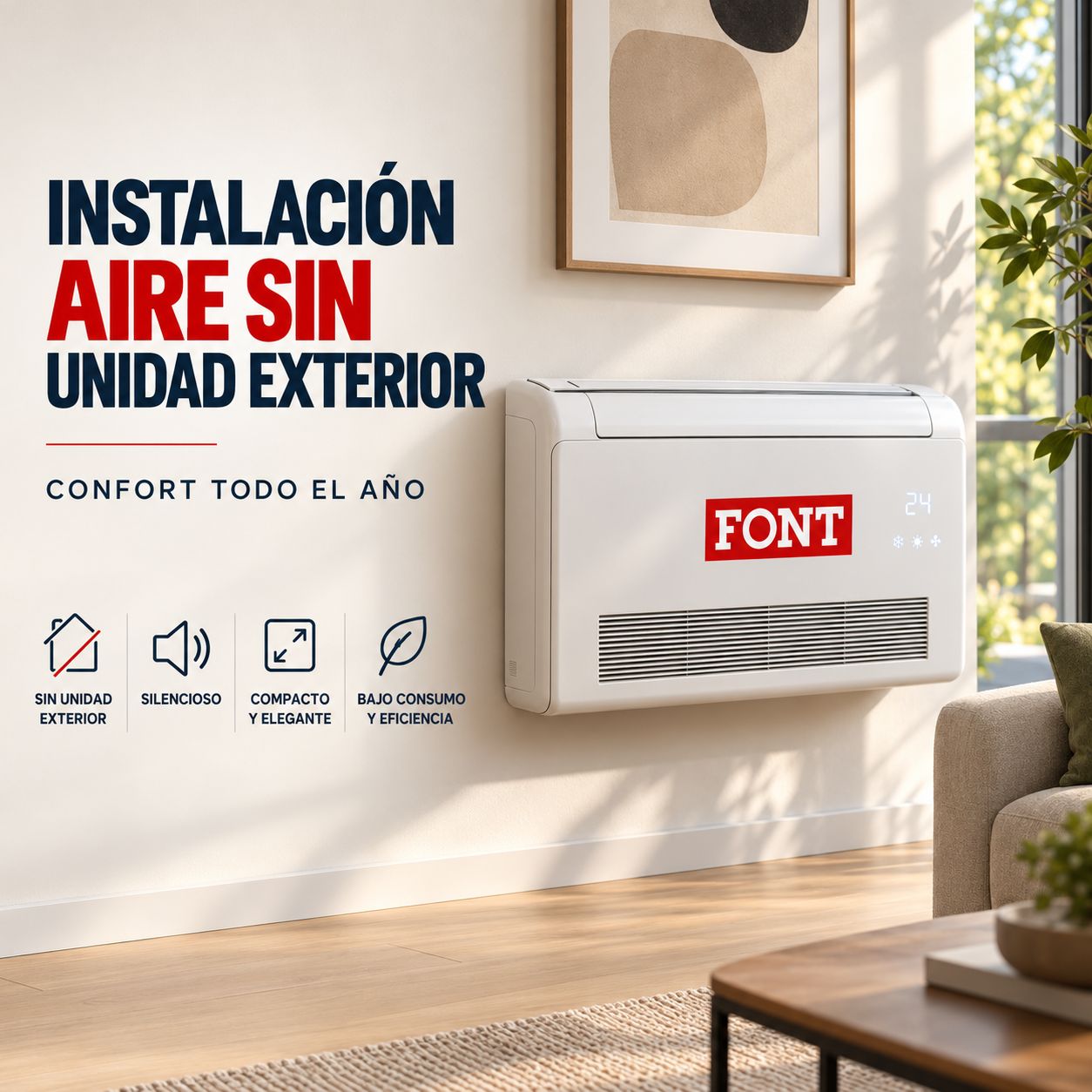 Instalaci&oacute;n Aire sin unidad exterior