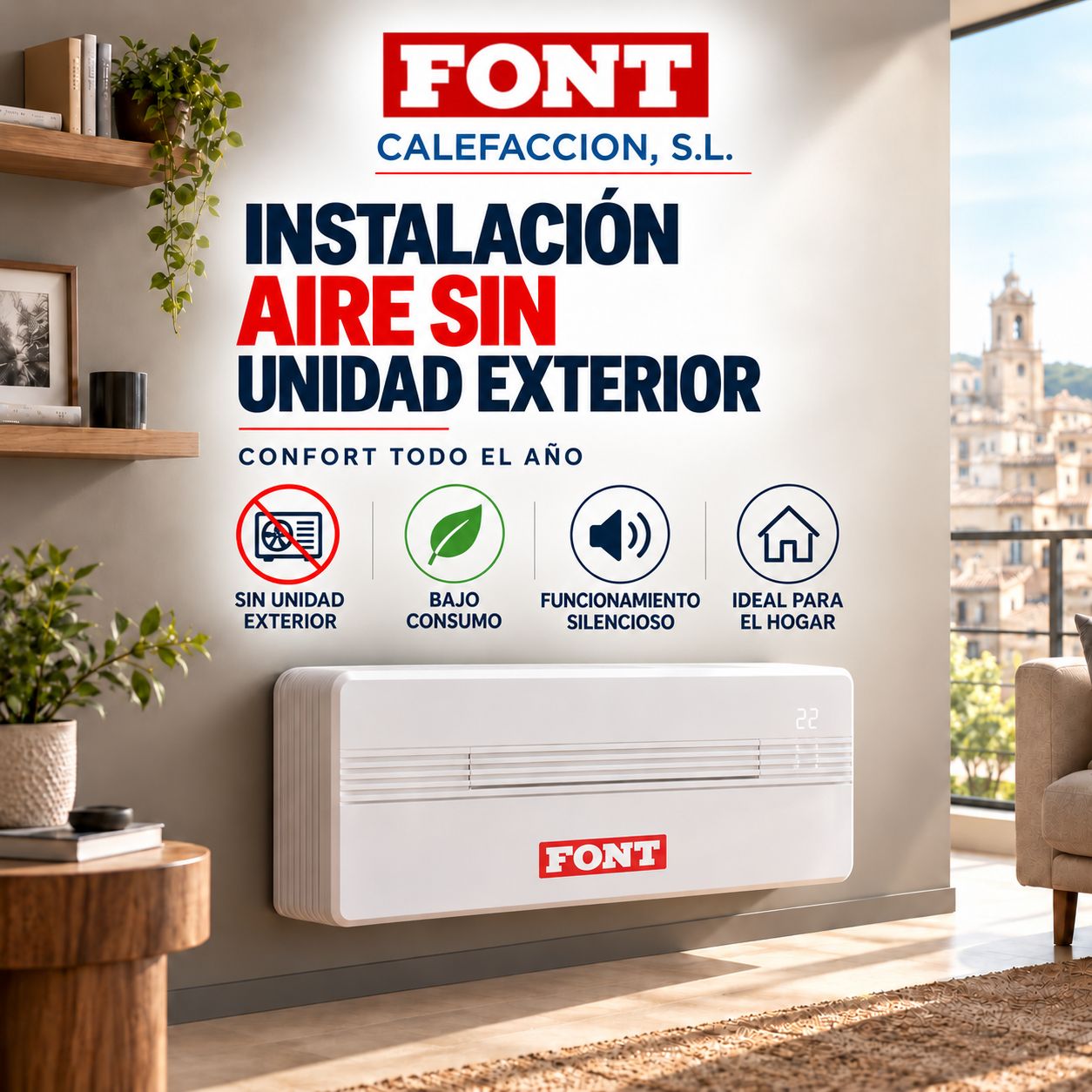 Instalaci&oacute;n Aire sin unidad exterior