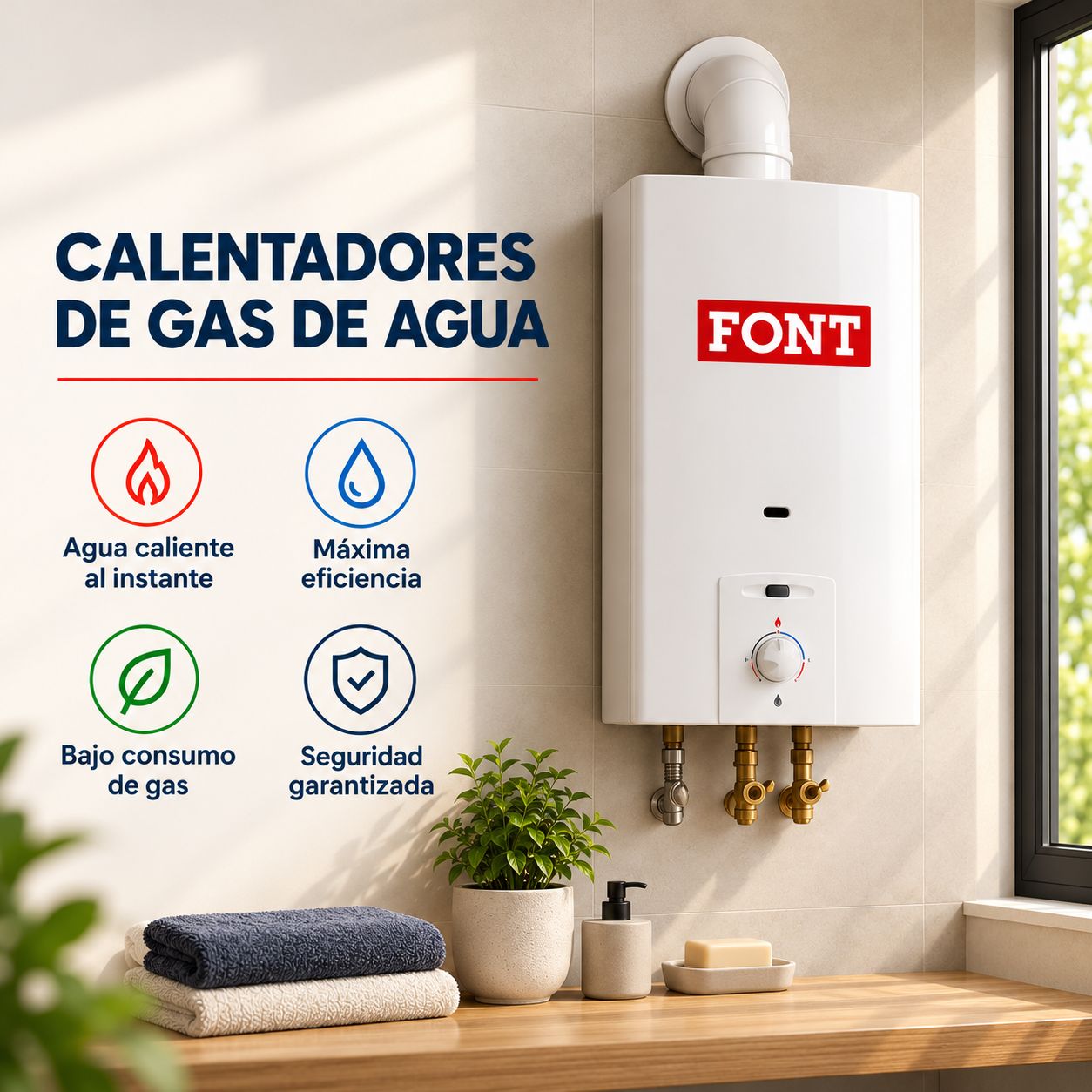Instalaci&oacute;n Calentador de gas