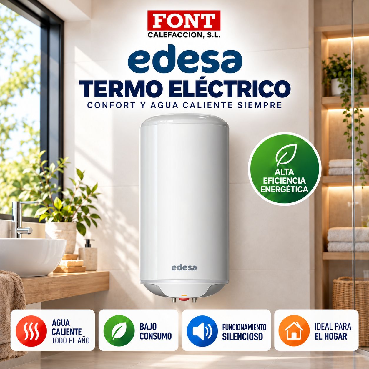 Termo El&eacute;ctrico Edesa ONE50L.