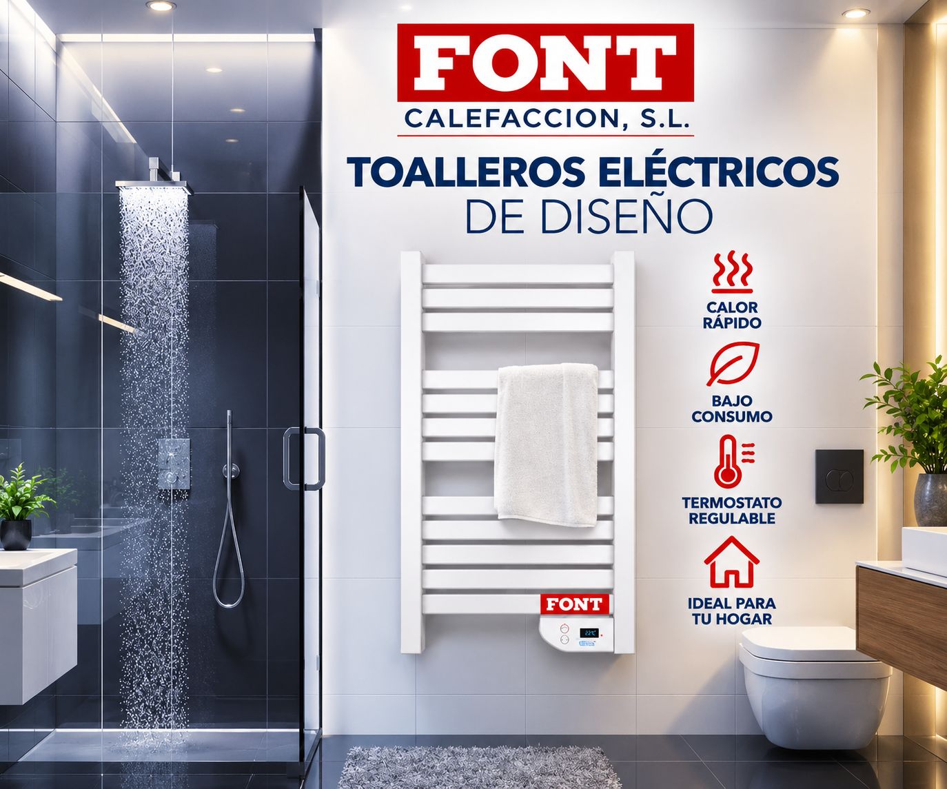 TOALLEROS EL&Eacute;CTRICOS DE DISE&Ntilde;O